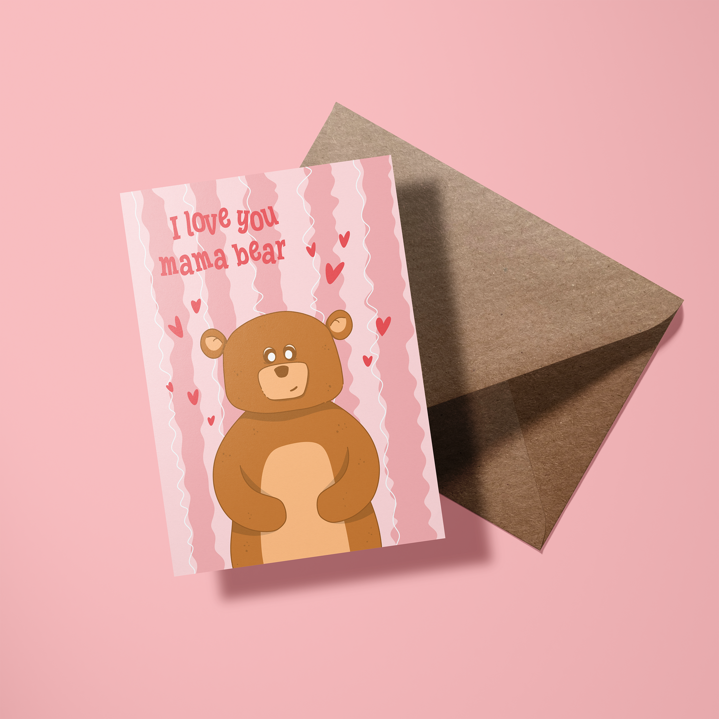 Wenskaart moeder – I love you mama bear