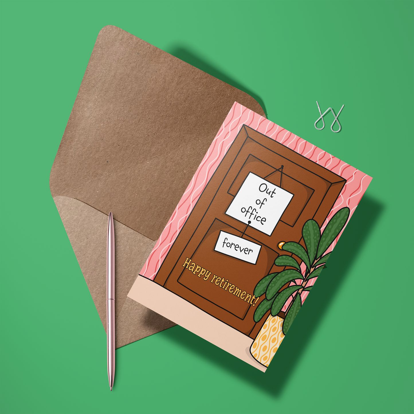 Wenskaart Pensioen - Out of office