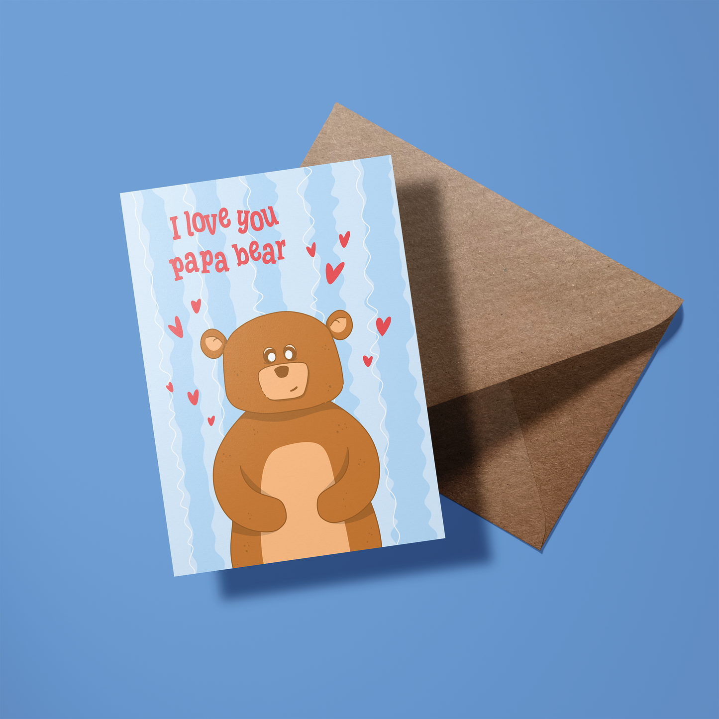 Wenskaart vader - I love you papa bear