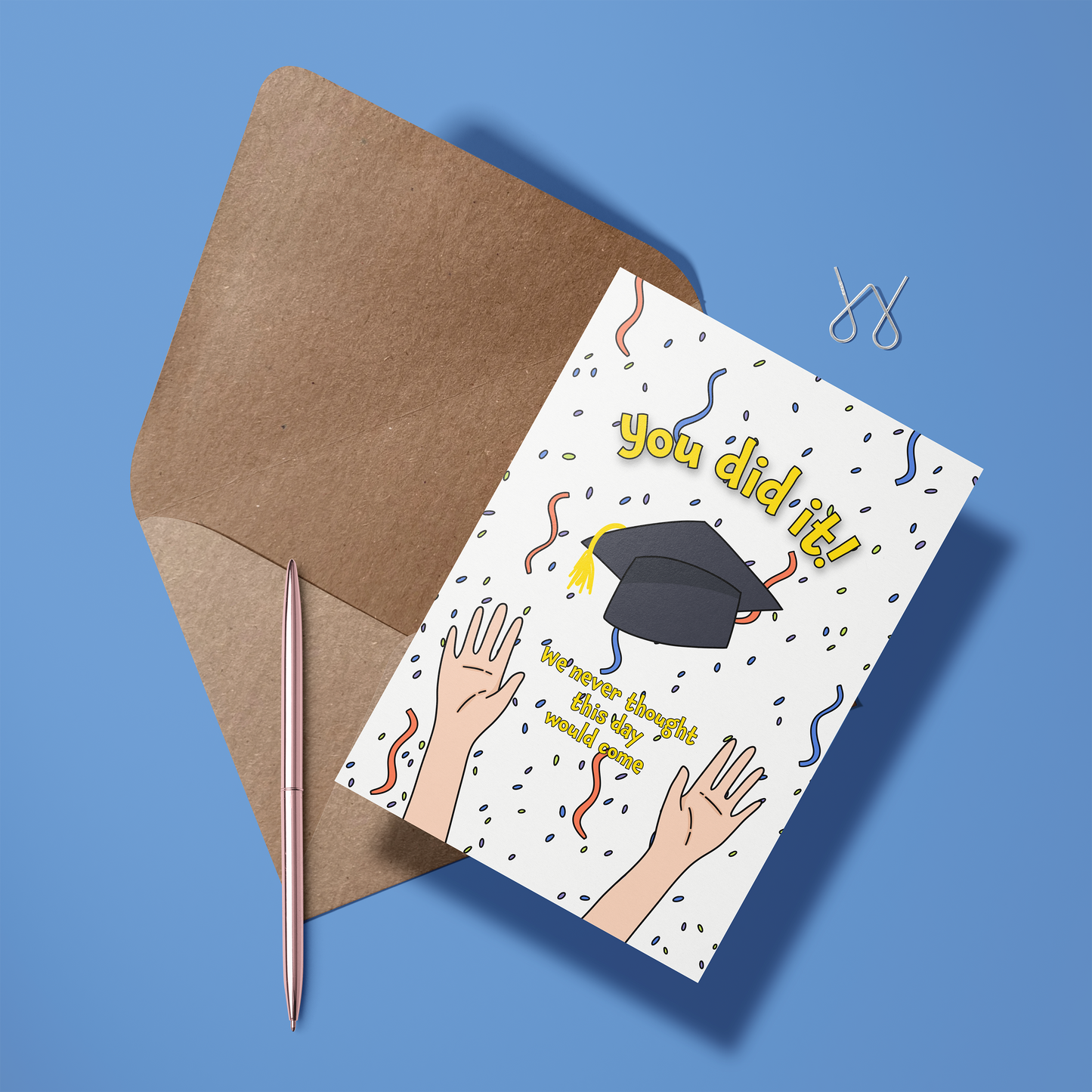 Wenskaart Afstuderen - You did it!