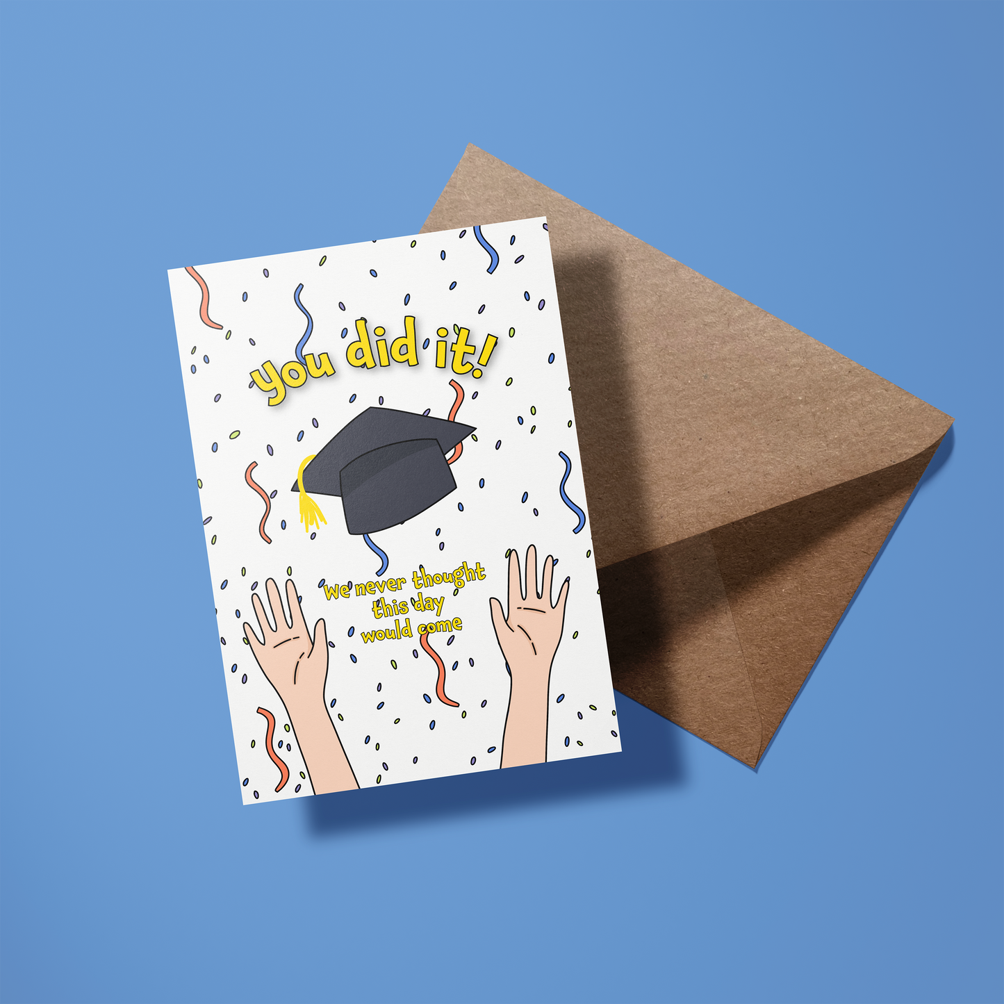 Wenskaart Afstuderen - You did it!