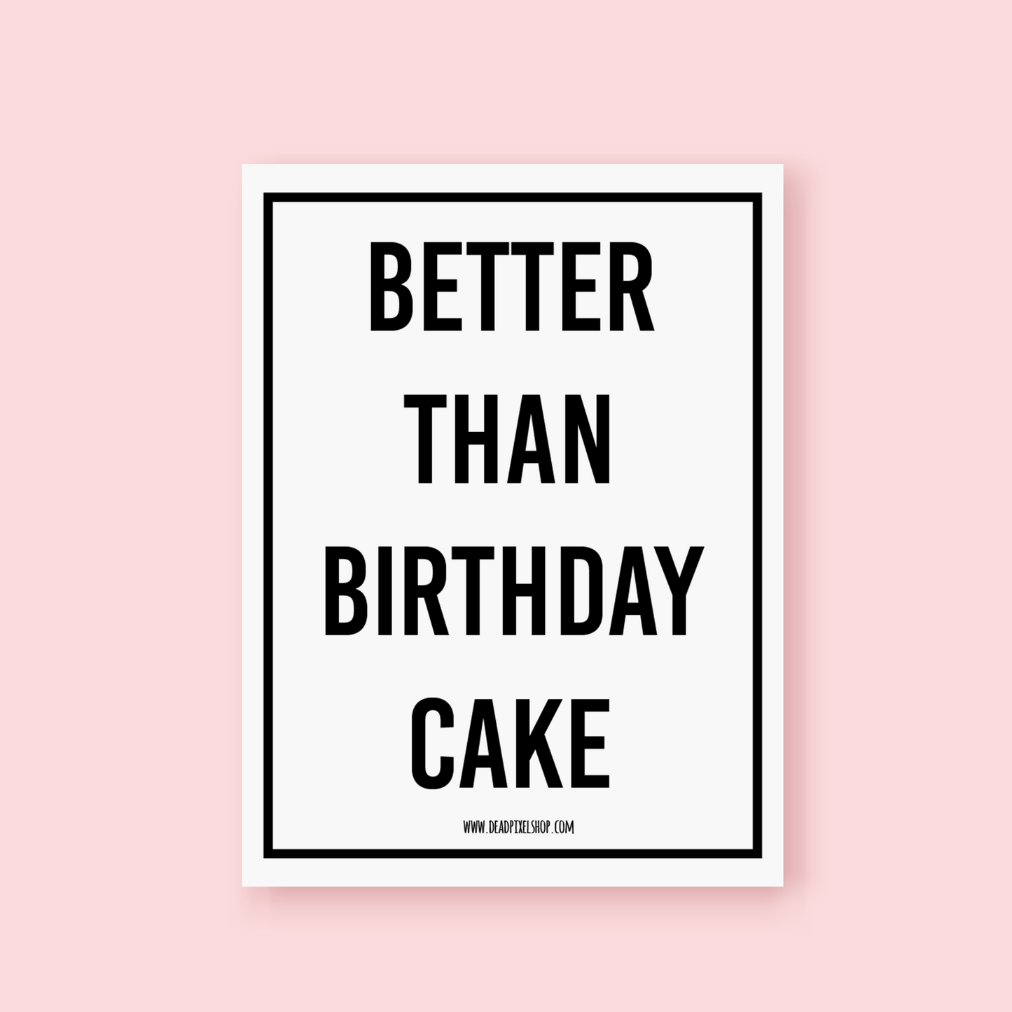 Wijnetiket - Better than birthday cake